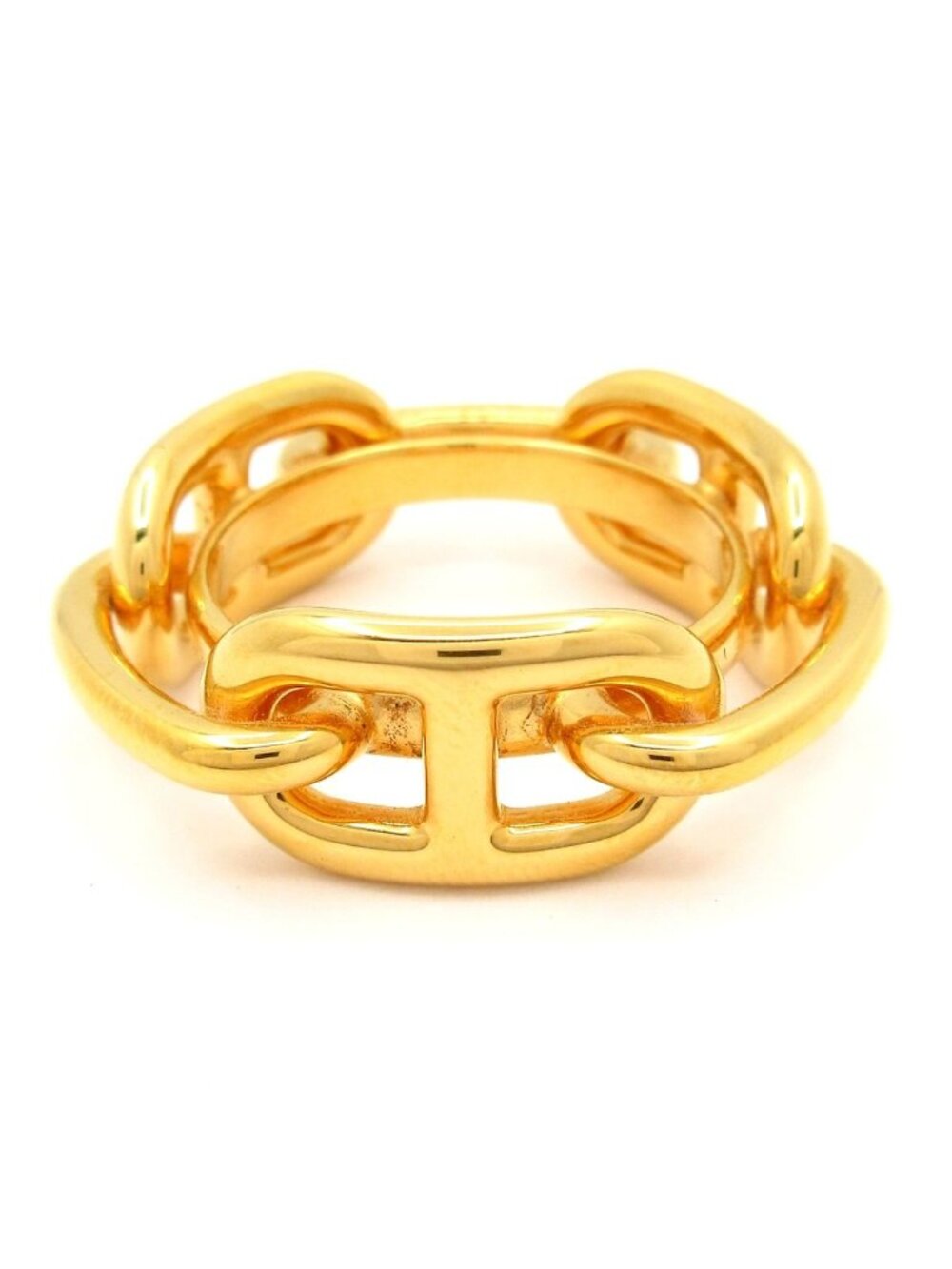 Hermes Scarf Ring Chaine D'ancre Gold